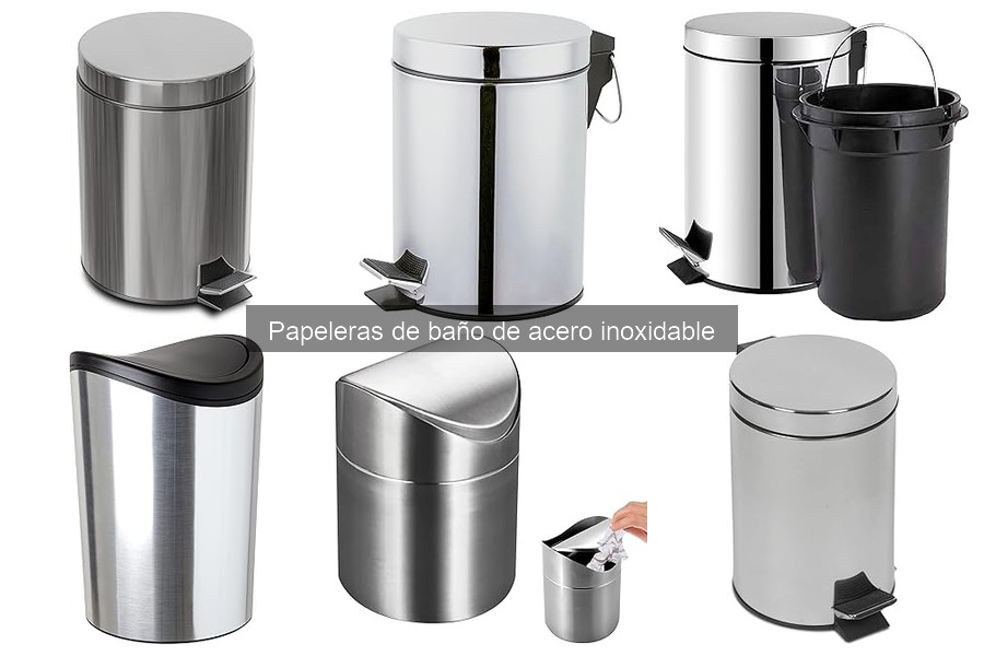 ¿Qué son las papeleras de baño de acero inoxidable?