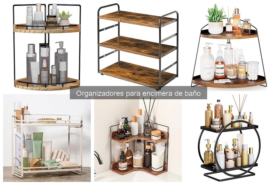Qué son los organizadores para encimera de baño: guía básica