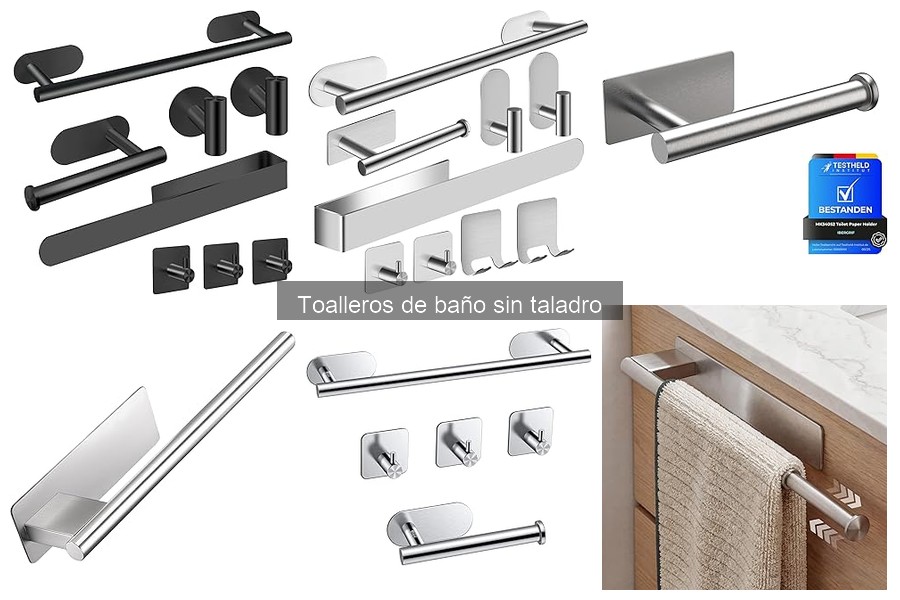 ¿Qué son los toalleros de baño sin taladro? Características