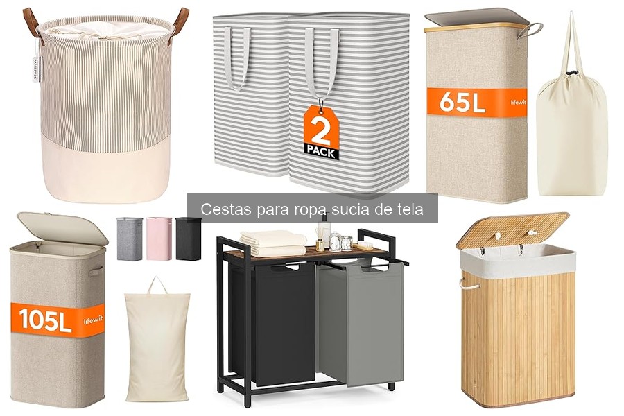 ¿Qué tamaño de cesta para ropa sucia de tela necesitas?