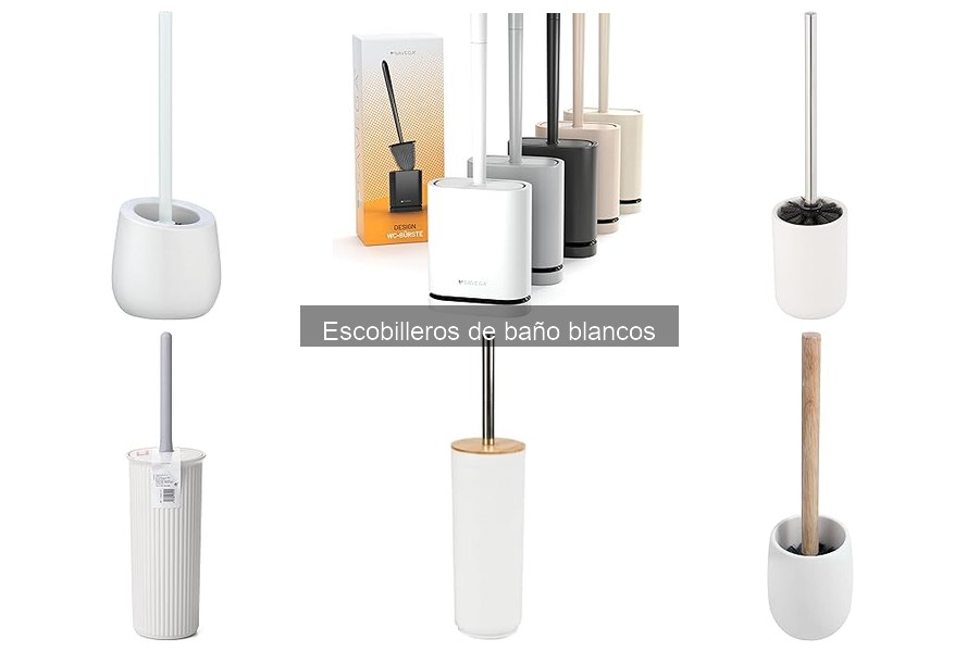 ¿Qué tamaño de escobillero de baño blanco necesito?