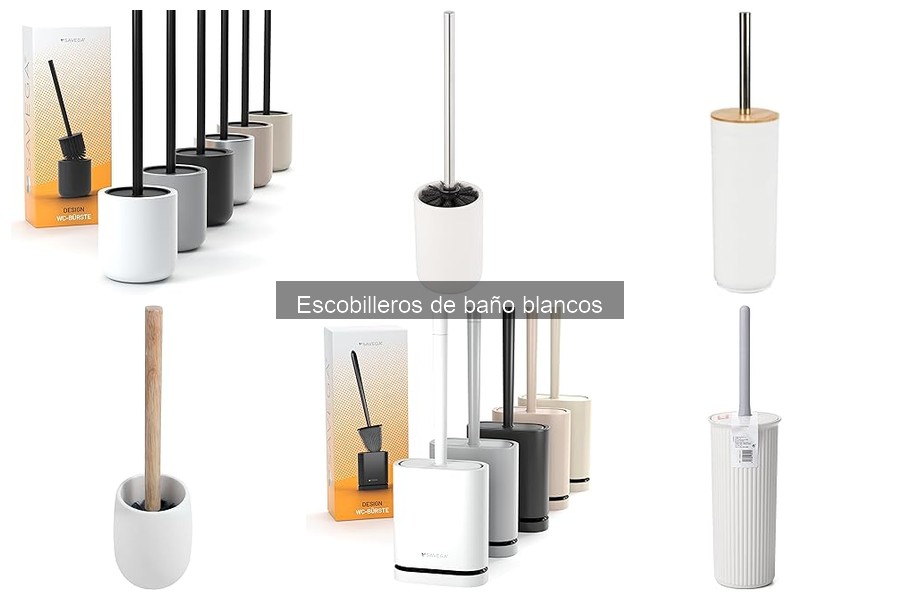 Reseñas de escobilleros de baño blancos: opiniones y comparativas