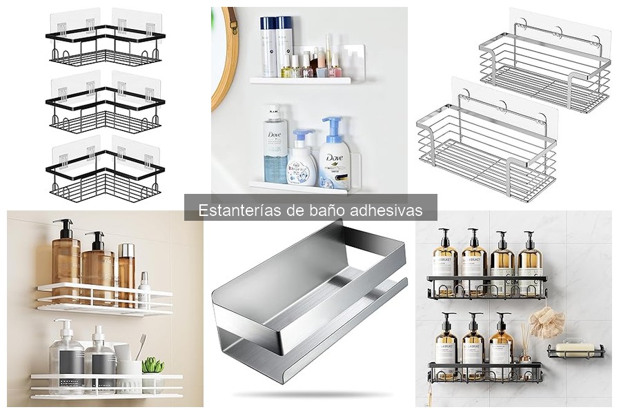 Reseñas de estanterías de baño adhesivas populares