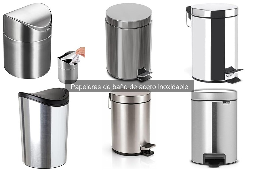 ¿Son fáciles de limpiar las papeleras de acero inoxidable?