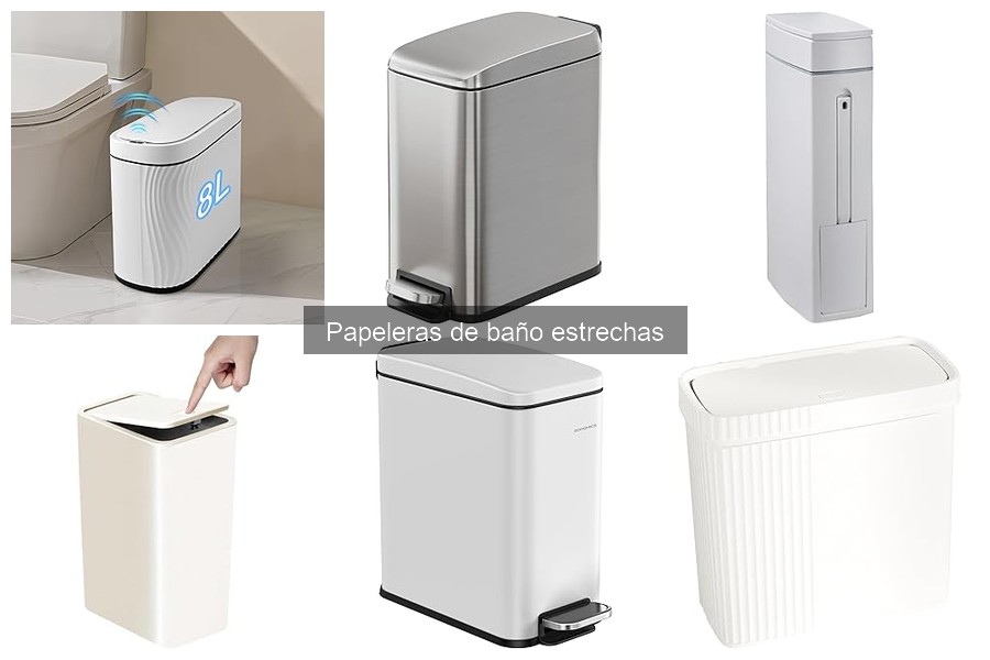 ¿Son funcionales las papeleras de baño estrechas?