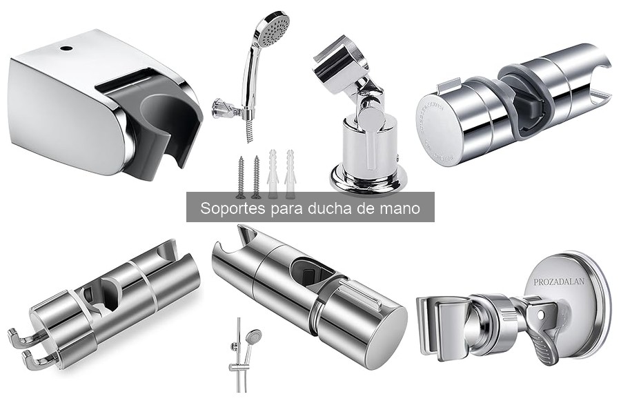 Soportes para Ducha de Mano que No Dañan las Paredes
