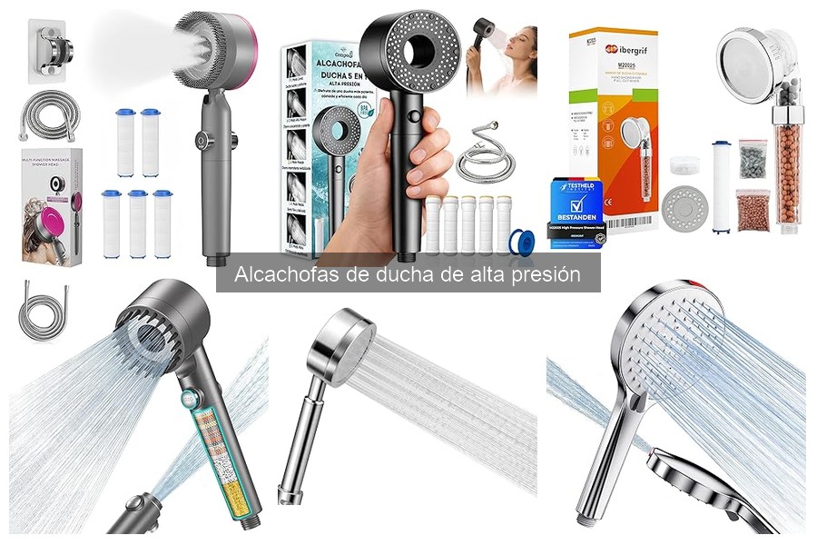 Testimonios reales sobre alcachofas de ducha de alta presión