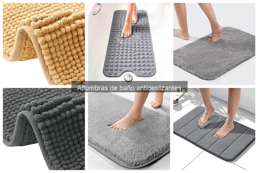 Tipos de alfombras de baño antideslizantes: elige la mejor