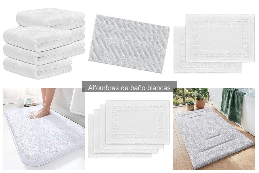 Tipos de Alfombras de Baño Blancas: Materiales y Estilos