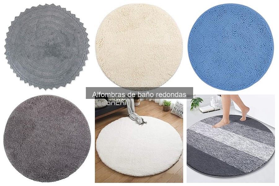 Tipos de alfombras de baño redondas: materiales y estilos