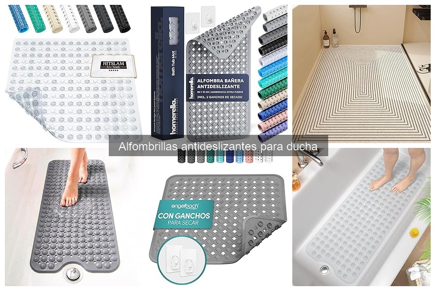 Tipos de alfombrillas antideslizantes para ducha y sus beneficios