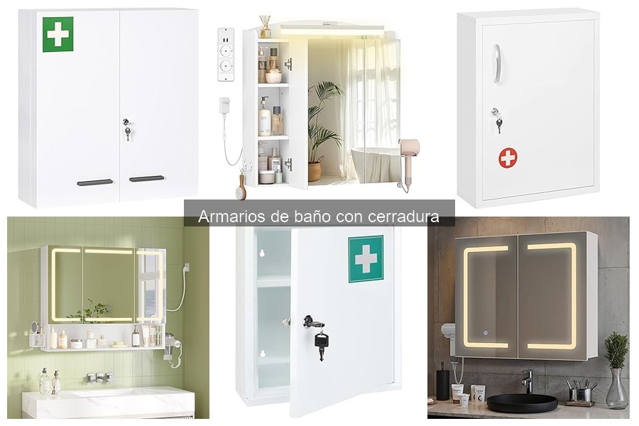 Tipos de armarios de baño con cerradura: Guía completa
