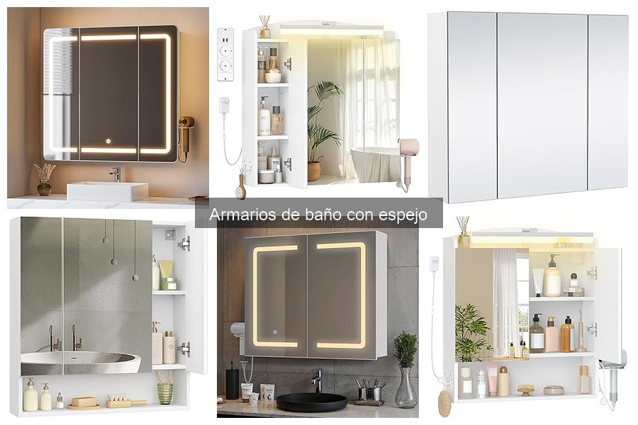 Tipos de armarios de baño con espejo: estilos y recomendaciones
