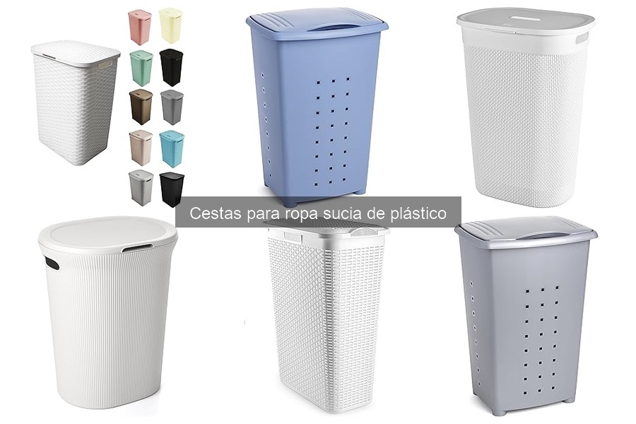 Tipos de cestas para ropa sucia de plástico: guía completa