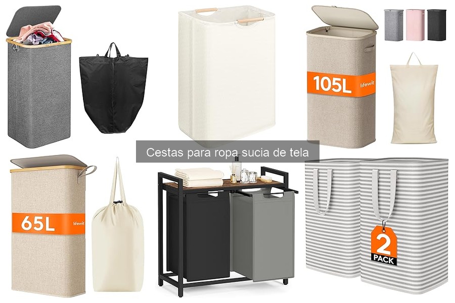 Tipos de cestas para ropa sucia de tela: guía completa