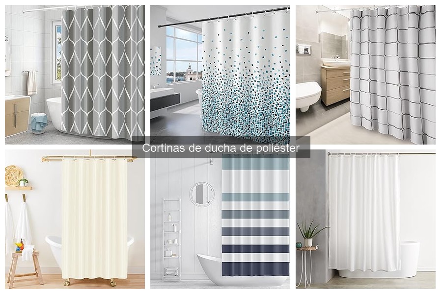 Tipos de cortinas de ducha de poliéster: guía completa