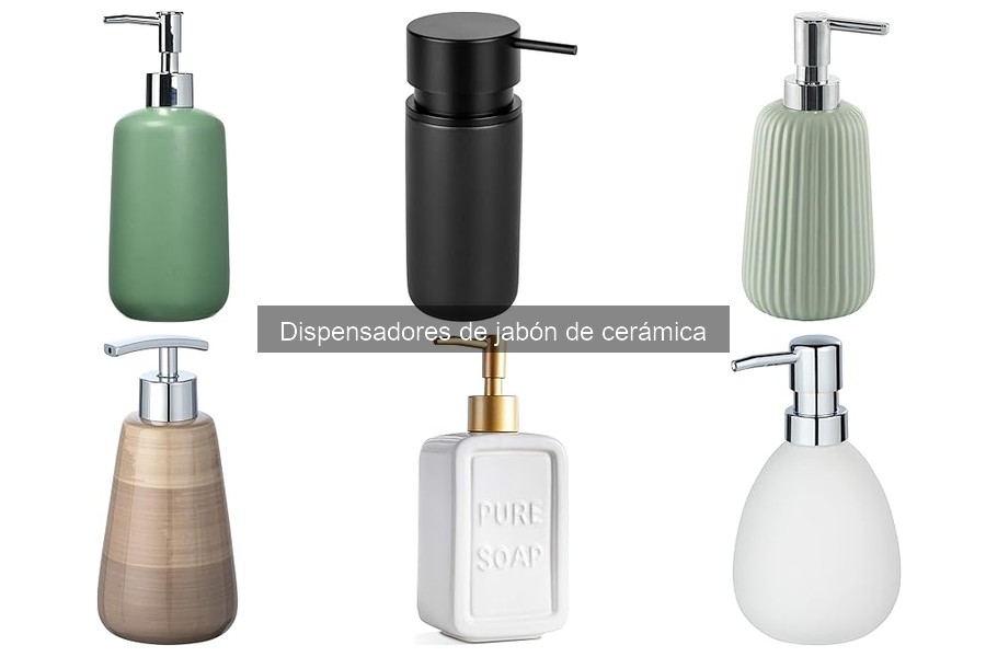 Tipos de dispensadores de jabón de cerámica para tu baño