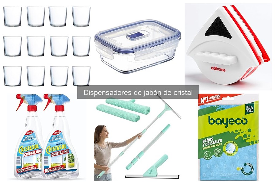 Tipos de dispensadores de jabón de cristal para tu baño