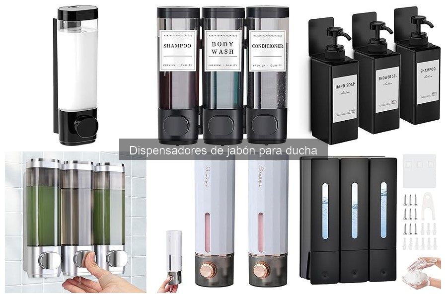 Tipos de dispensadores de jabón para ducha: guía completa