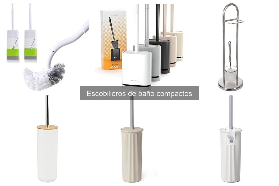 Tipos de escobilleros de baño compactos para tu hogar