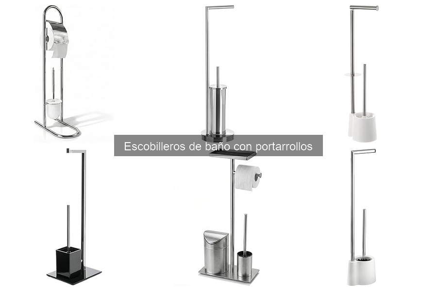 Tipos de Escobilleros de Baño con Portarrollos para tu Aseo