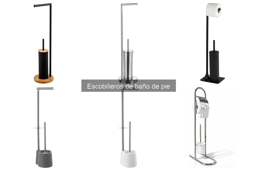Tipos de escobilleros de baño de pie: materiales y estilos