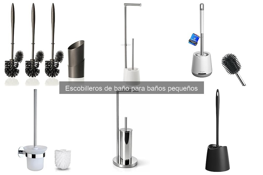 Tipos de escobilleros de baño para espacios pequeños