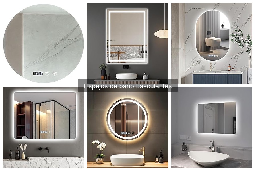 Tipos de espejos de baño basculantes: Diseño y materiales