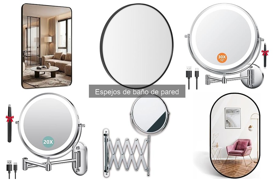 Tipos de espejos de baño de pared: ¡Descubre el ideal para ti!