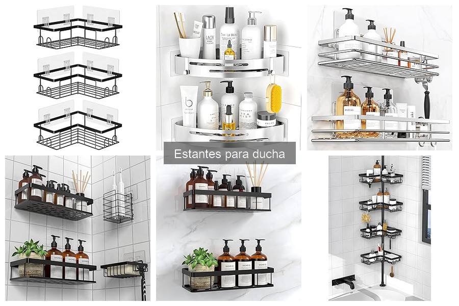 Tipos de estantes para ducha: Guía completa para elegir