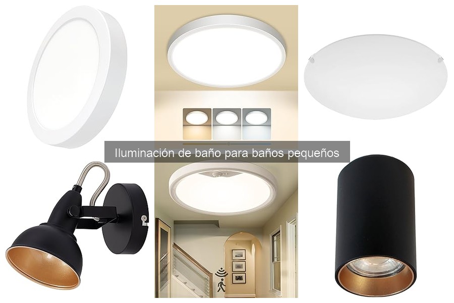 Tipos de iluminación para baños pequeños: LED y más