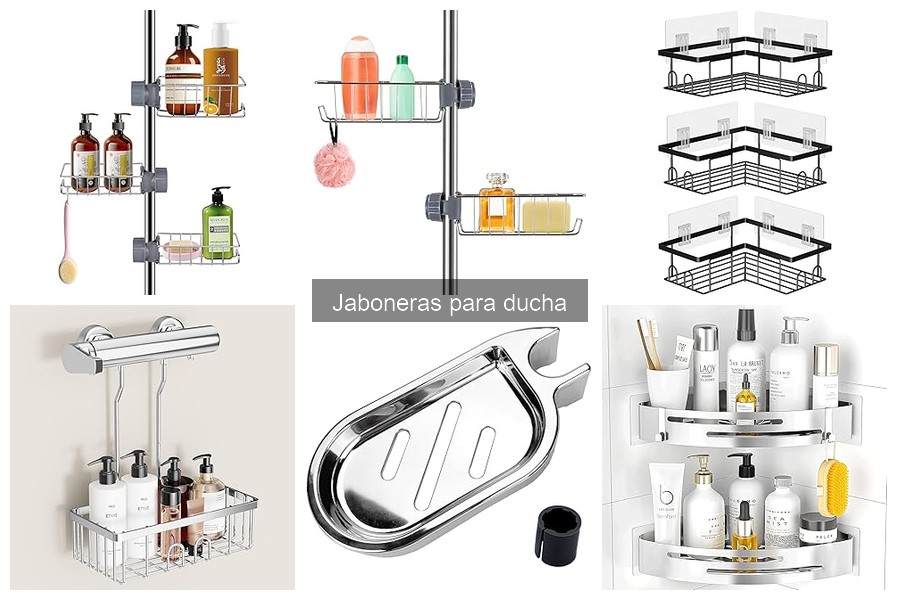 Tipos de jaboneras para ducha: guía completa