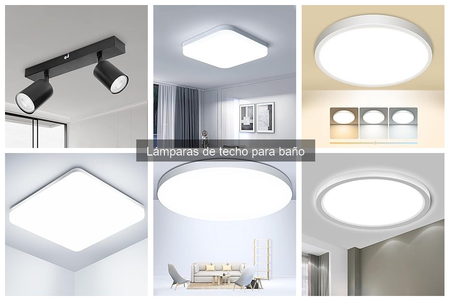 Tipos de lámparas de techo perfectas para tu baño