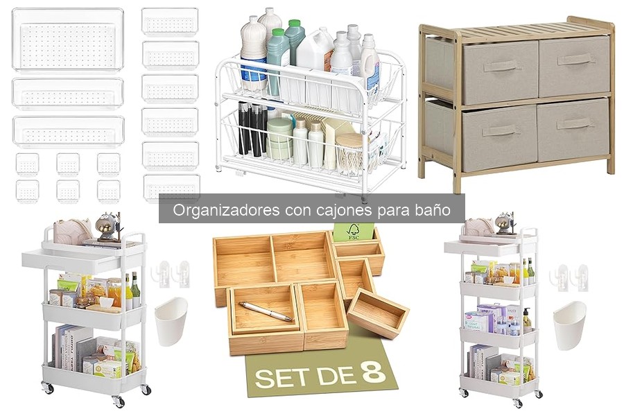 Tipos de organizadores con cajones para baño: guía completa