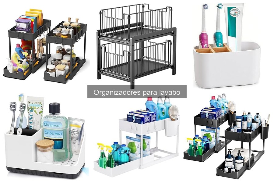 Tipos de organizadores para lavabo: estilos y materiales