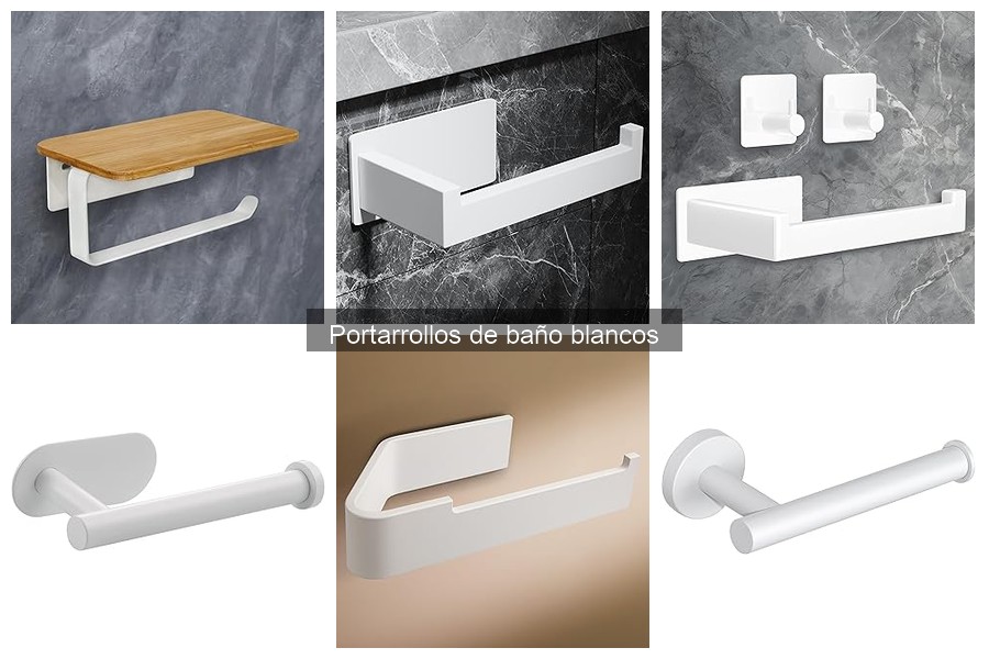 Tipos de Portarrollos de Baño Blancos para Decorar tu Aseo