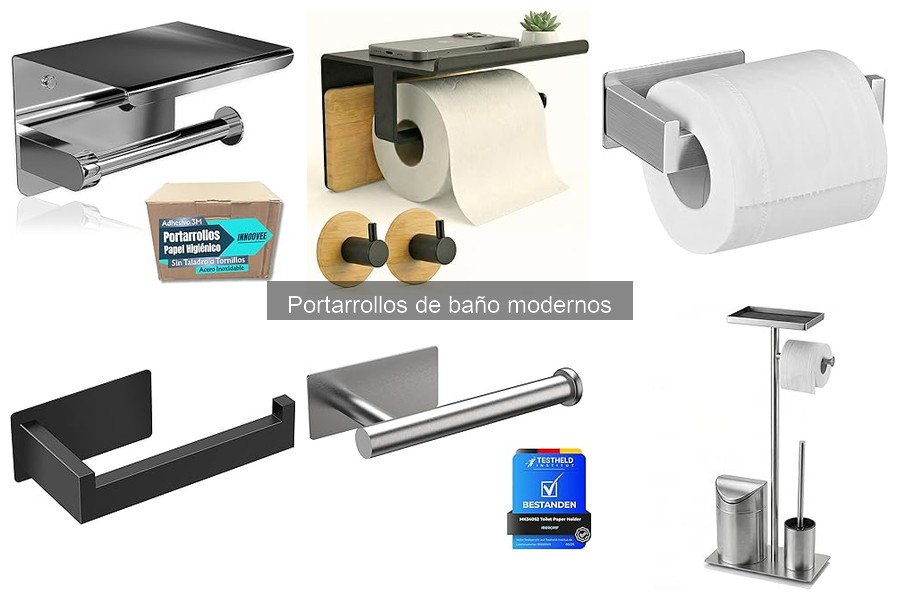 Tipos de Portarrollos de Baño Modernos: Guía y Opciones