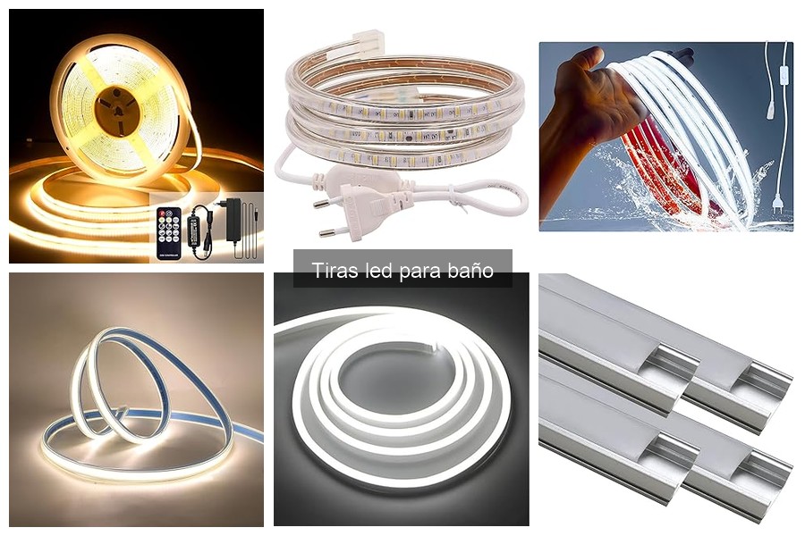 Tipos de tiras LED para baño: características y usos