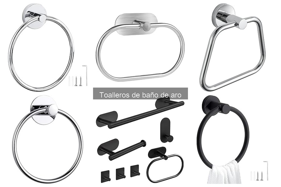 Tipos de toalleros de baño de aro para elegir fácilmente