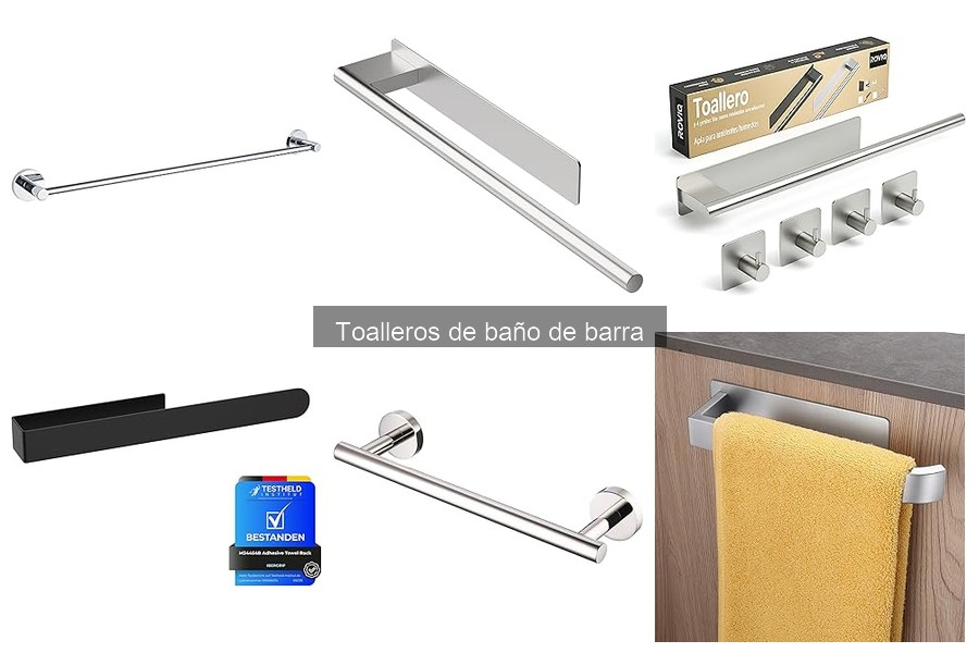 Tipos de toalleros de baño de barra: guía práctica y comparativa