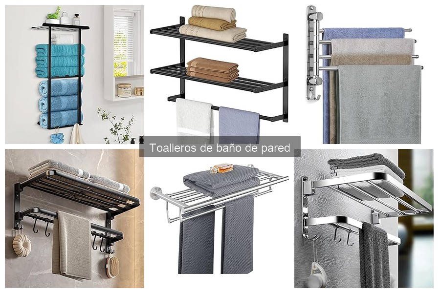 Tipos de toalleros de baño de pared: estilos y materiales