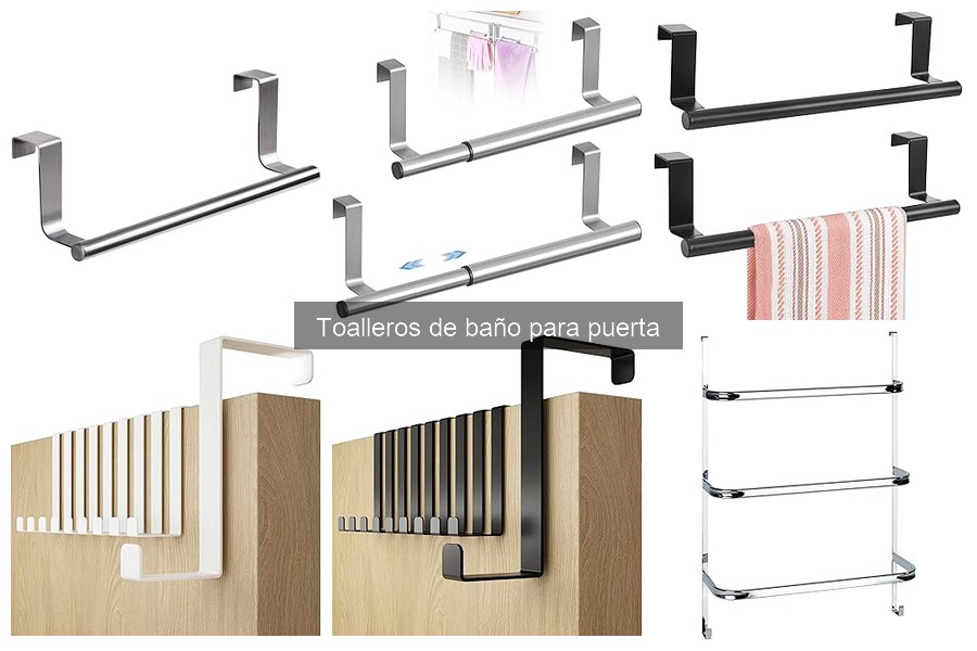 Tipos de toalleros de baño para puerta que debes conocer
