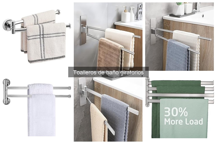 Toalleros Giratorios con Funciones Extra para Baños Pequeños