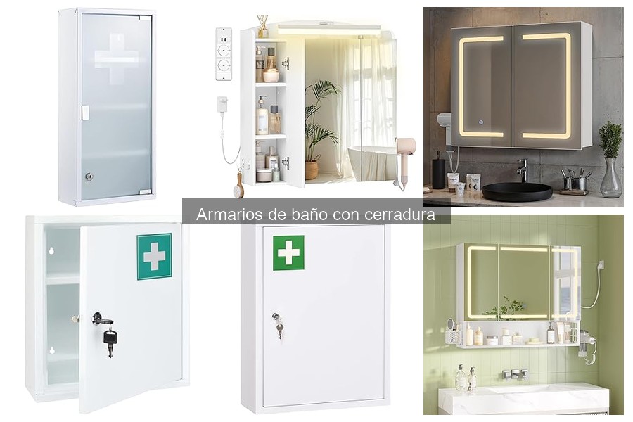 Todo sobre los armarios de baño con cerradura