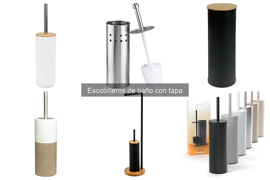Todo sobre los escobilleros de baño con tapa: guía inicial