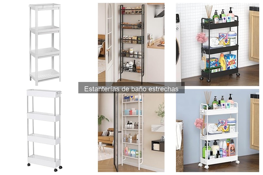 Ventajas de Estanterías de Baño Estrechas para Ahorrar Espacio