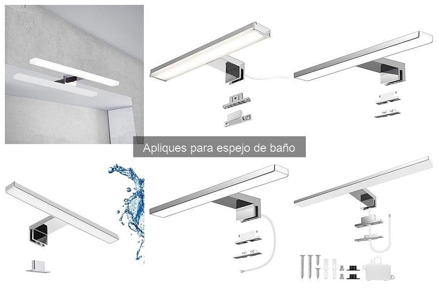 Ventajas de los apliques para espejo en iluminación de baño