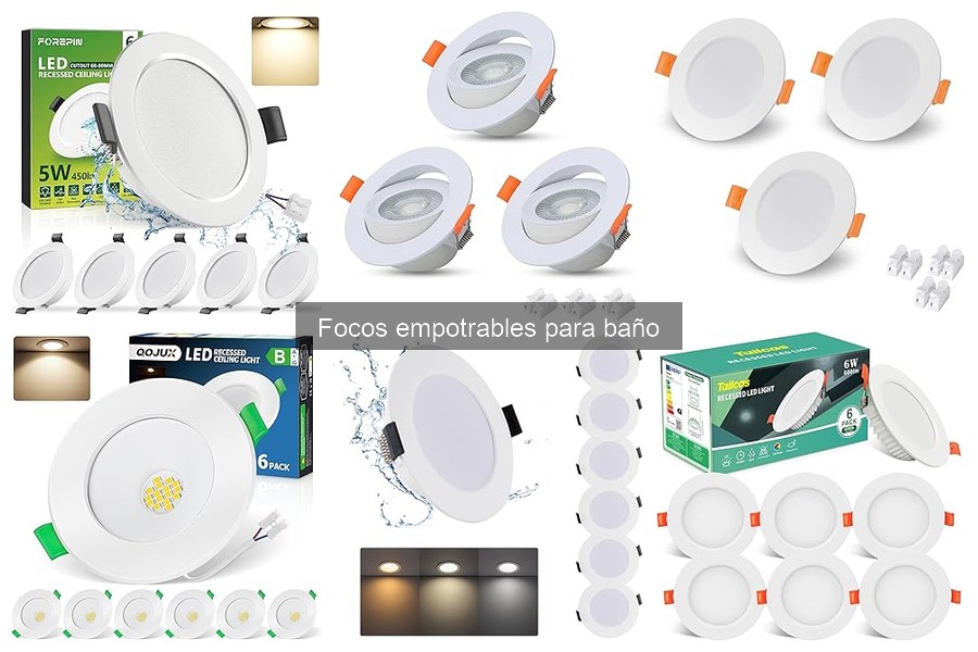 Ventajas de usar focos empotrables en el baño