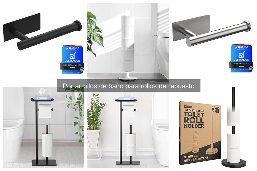 ** Ventajas de usar un portarrollos de baño para rollos de repuesto