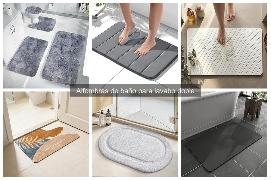 Ventajas de utilizar alfombras en lavabos dobles